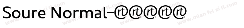 Soure Normal字体转换